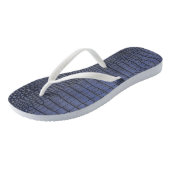 Tongs Texture de l'alligator de cobalt (Incliné)