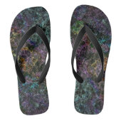 Tongs Texture foncée, éponge détruite ou corrodée (Semelle)