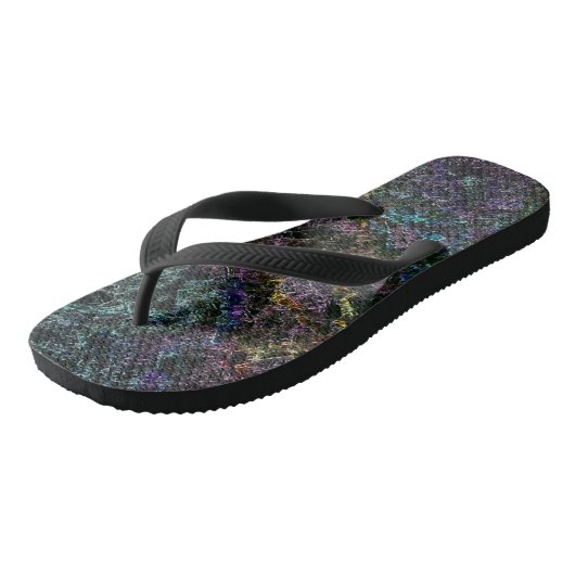Tongs Texture foncée, éponge détruite ou corrodée (Incliné)