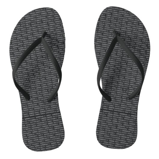 Tongs The "Sardinian Script" Designer Flip Flops (Semelle)
