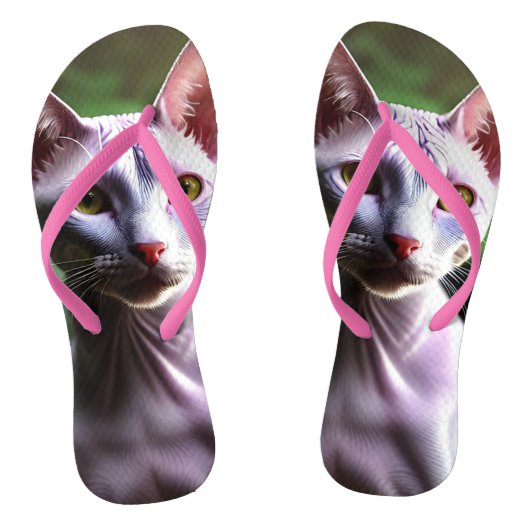 Tongs "Thon le chat sans cheveux : élégant et soyeux" (Semelle)