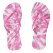 Tongs Tie-dye rose et blanc (Semelle)
