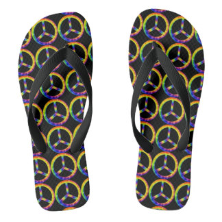 Tongs Tie-Dye Symbole de Paix