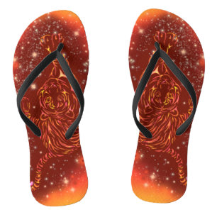 Tongs Tigers Flip Flops Courir Dans Galaxy Starry Night