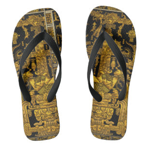 Tongs Tombeau de Pakal - Astronaut Palenque d'or