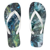 Tongs Tongs. Motif abstrait coloré. (Semelle)