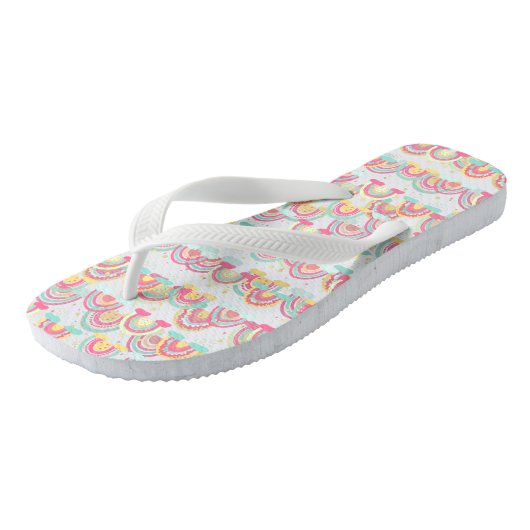 Tongs Tootsie Fruit Arc-en-ciel Flip Flops (Incliné)
