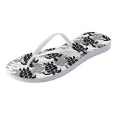 Tongs Tortue de mer de Honu Hawaiian Tapa Black (Incliné)