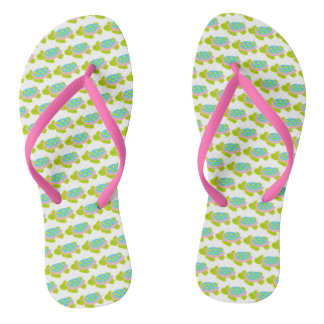Tongs Tortue de mer Pink Strlip Flops