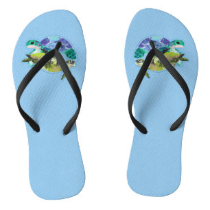 Tongs Tortues de natation