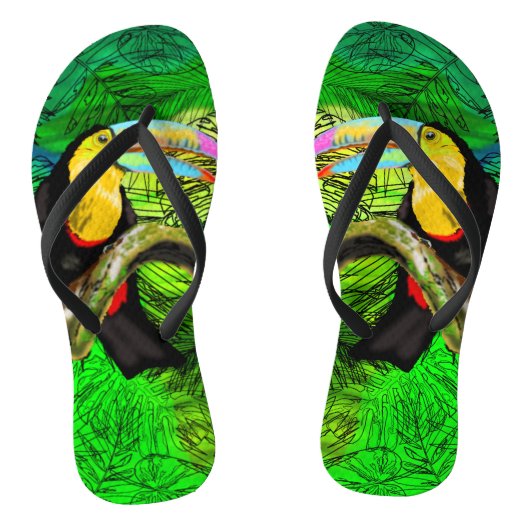 Tongs Toucan Bird Flip Flops Toco (Semelle)
