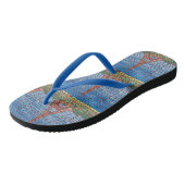 Tongs Tour Eiffel Mosaic Motif FlipFlops (Incliné)