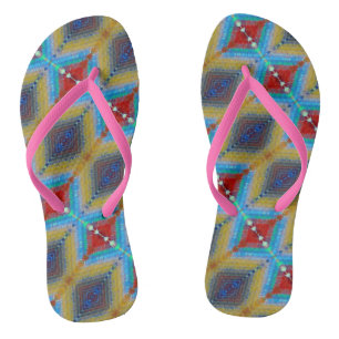 Tongs Tournes Abstraites de symétrie Rhombus