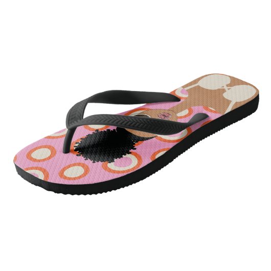 Tongs Tournes blanches en bikini (Incliné)