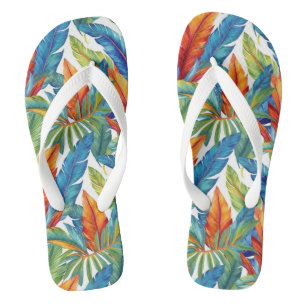 Tongs Tournes d'impression tropicales