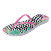 Tongs Tournes d'impression tropicales (Incliné)