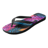 Tongs Tournes d'impression tropicales (Incliné)