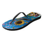 Tongs Tournesol Océan Poisson Flip Flops (Incliné)