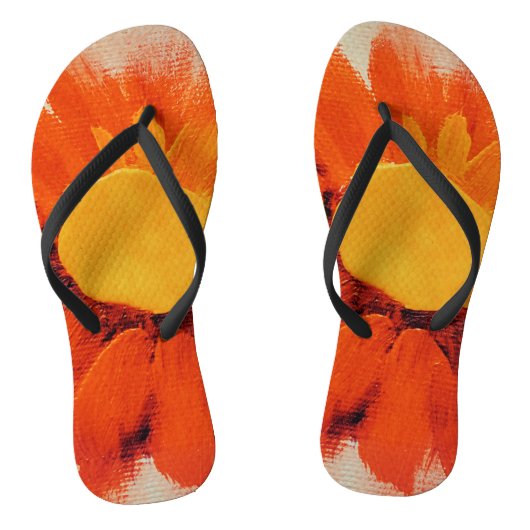 Tongs Tournesol orange vif (Semelle)