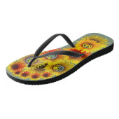 Tongs Tournesol Unisex vert Terre Flèches (Incliné)