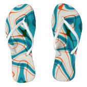 Tongs Tourquoise et perruques rouges (Semelle)