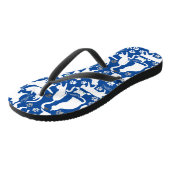 Tongs Tous les chats motif.w.bx4 Blue BG v2 (Incliné)