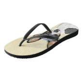 Tongs Toy Fox Terrier Peinture - Cute Original Chien Art (Incliné)