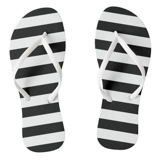 Tongs Tracées en noir | Sandales (Semelle)
