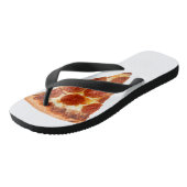 Tongs Tranche de pizza pepperoni classique de SlipperyJo (Incliné)