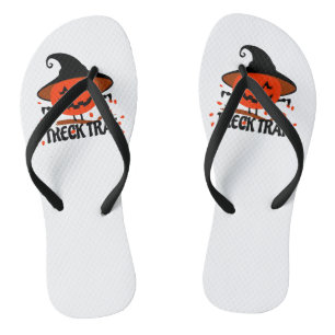 Tongs Treck Trat Citrouille Souriante