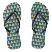 Tongs Triangles d'or bleu turquoise (Semelle)