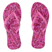 Tongs Triangles Rose de chou rose 5072 (Semelle)