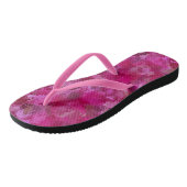 Tongs Triangles roses de chou rose 5080 (Incliné)