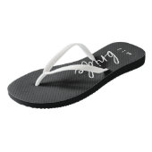 Tongs Tribe de mariée | Bachelorette Monogramme (Incliné)