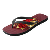 Tongs Trois Roses de bijoux (Incliné)