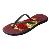 Tongs Trois Roses de bijoux (Incliné)