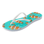 Tongs Tropical Clownfish & Bubbles Motif (Incliné)