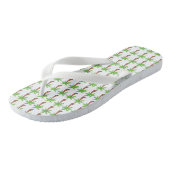 Tongs Tropical Green Palm Tree Beach Vacation Island (Incliné)