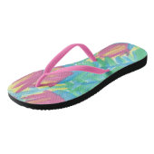 Tongs Tropical Lotus Garden Flip Flops (Incliné)