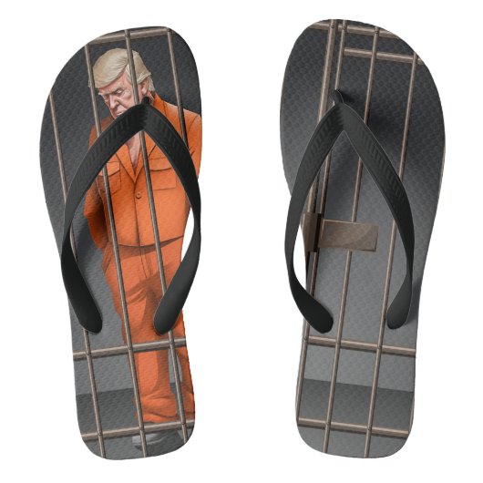 Tongs Trump en prison - Flops à lèvres adultes (larges b (Semelle)