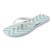 Tongs Turquoise Chevron (Incliné)