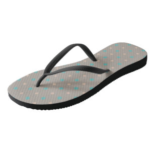 Tongs Turquoise et Pêche