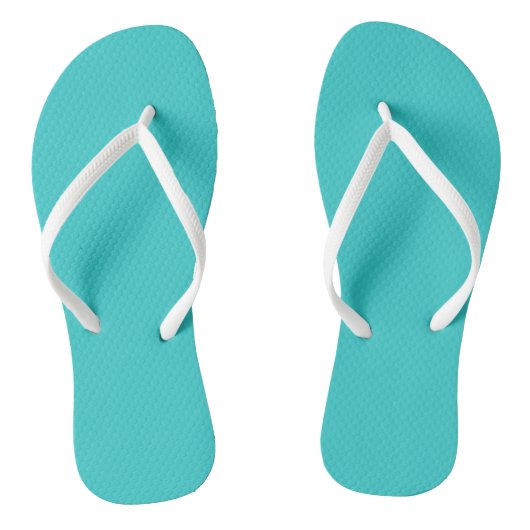 Tongs turquoise unies (Semelle)