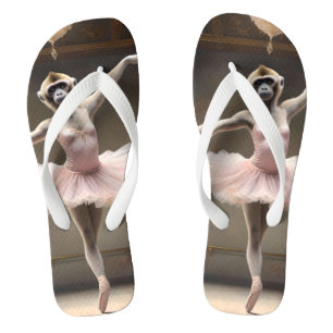 Tongs "Tutu-rific ! La Pirouette gracieuse de Gibbon"