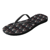 Tongs Tuxedo Chat avec Noël Festif du Père Noël (Incliné)
