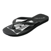 Tongs Tuxedo Flip Flops | Mariage de plage de Grooms (Incliné)
