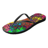 Tongs Twirlers colorés Abstraits / (Incliné)
