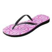 Tongs Two Toned Pink Pattern Flip Flops (Incliné)