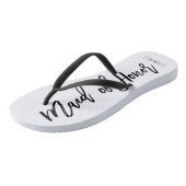 Tongs Typographie moderne "Maid of Honor" (Incliné)