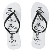 Tongs Typographie moderne "Maid of Honor" (Semelle)